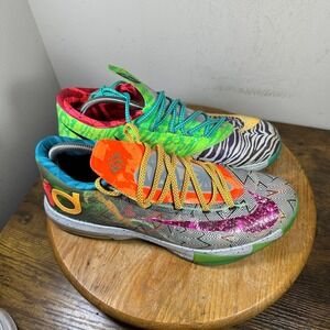 Nike KD 6 What The Kevin Durant Basketball Shoes Multi-Color 669809-500 Mens 12